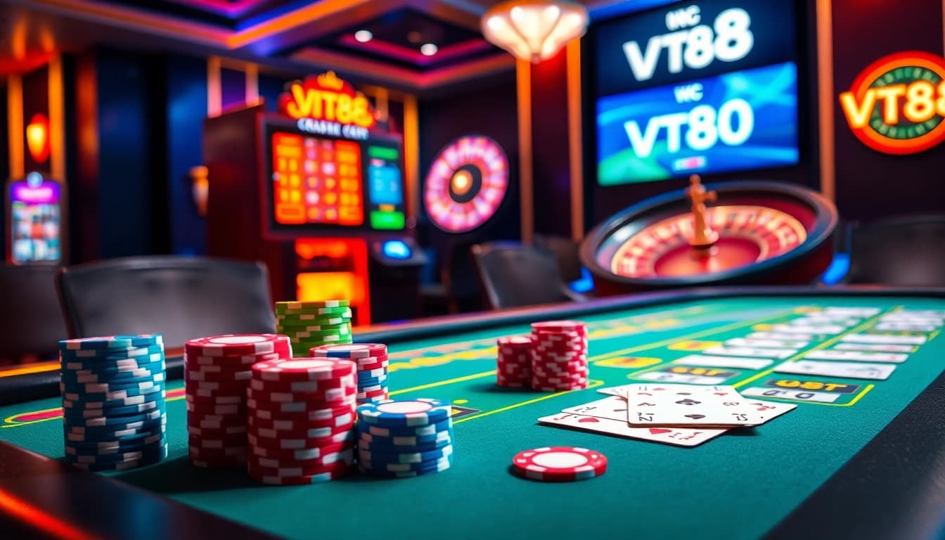 Experience thrilling gameplay at vt88 with vibrant casino tables and exciting betting action.