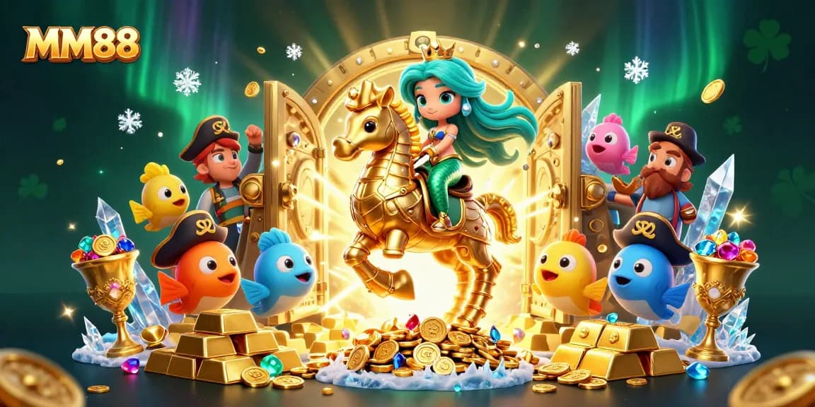 Experience the excitement of MM88 with an enchanting mermaid princess and treasure-filled adventure.