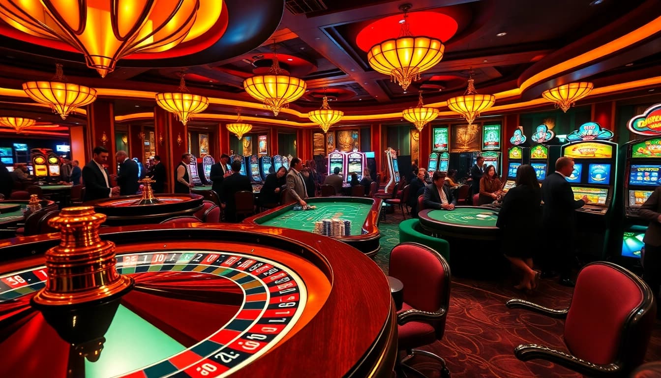 Experience thrilling gameplay at XX88 with luxurious casino tables, vibrant chips, and engaging slots.
