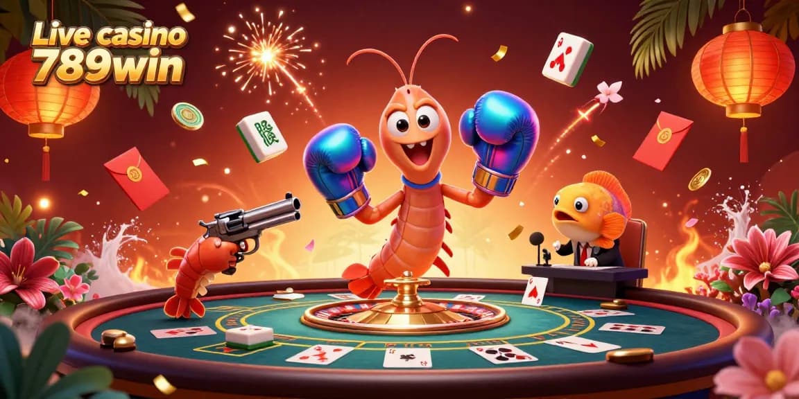 Engage in the thrilling Live casino 789win experience with vibrant gameplay elements surrounding animated characters.
