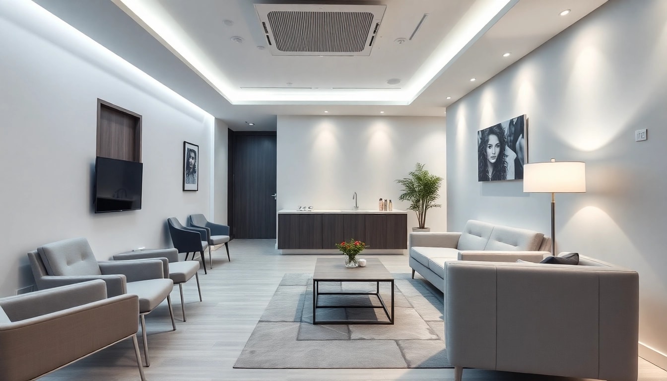 Experience the welcoming environment of 東京植毛クリニック's reception with modern design and professional staff.