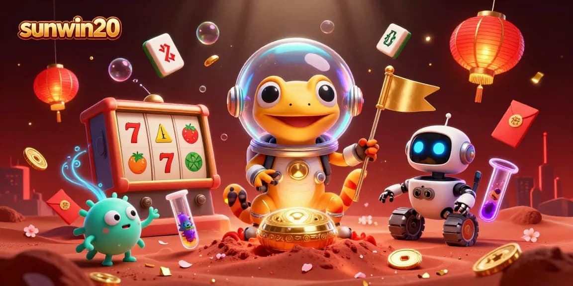 Join the Martian gecko on its cosmic adventure at sunwin20, exploring a golden casino!