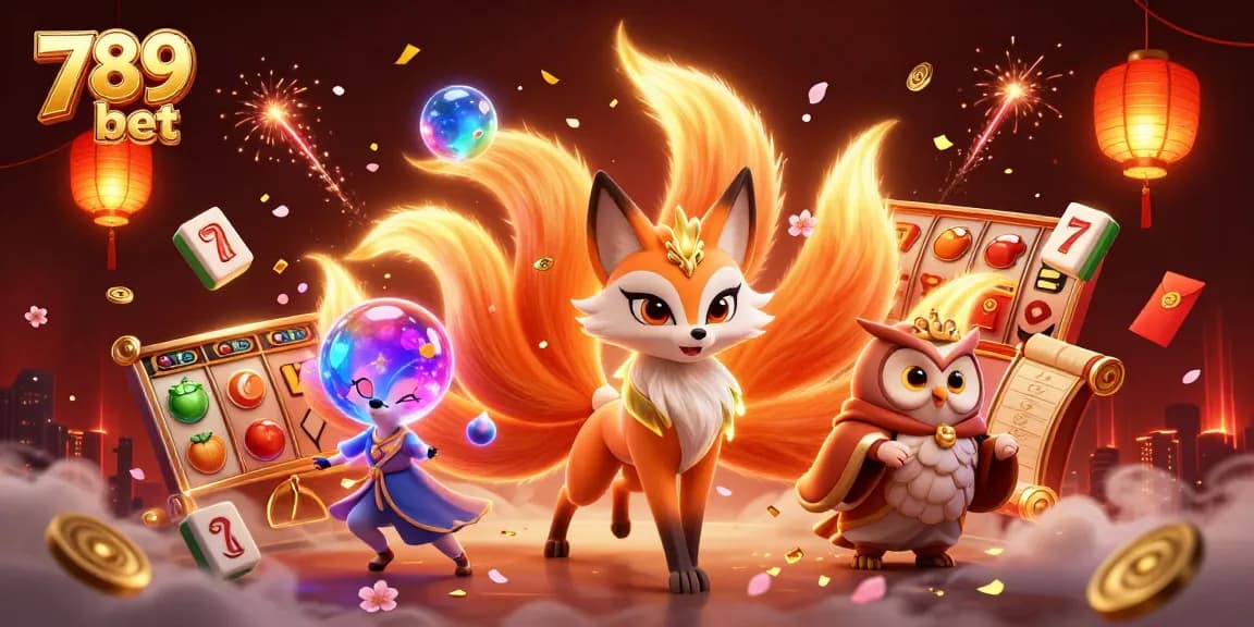 Experience the thrill of 789 bet with vibrant symbols, animated characters, and dynamic casino elements.
