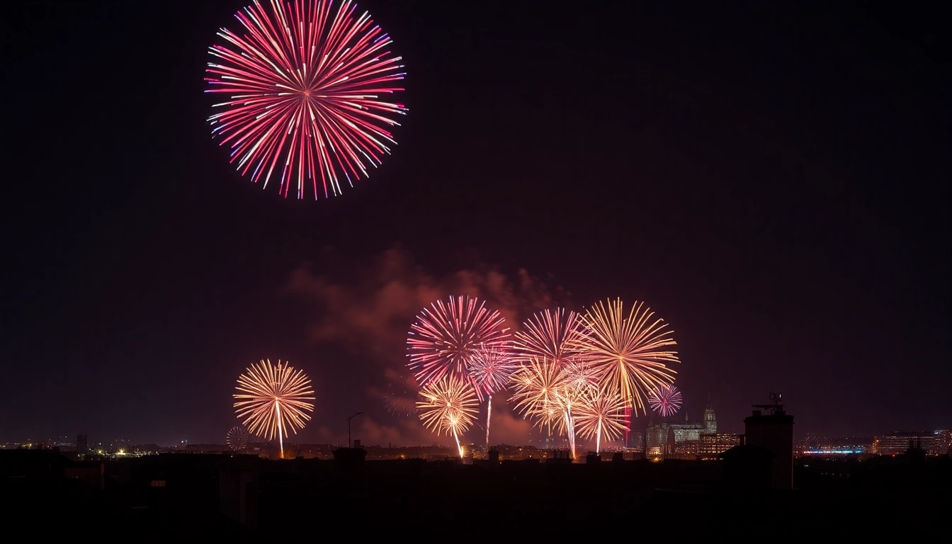 Experience manchester fireworks lighting up the skyline with vibrant bursts of color and celebration.