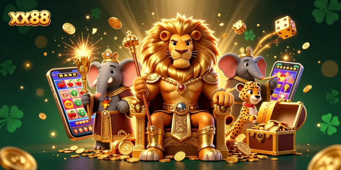 Experience winning strategies at xx88 with a vibrant casino adventure illustration bursting with excitement.
