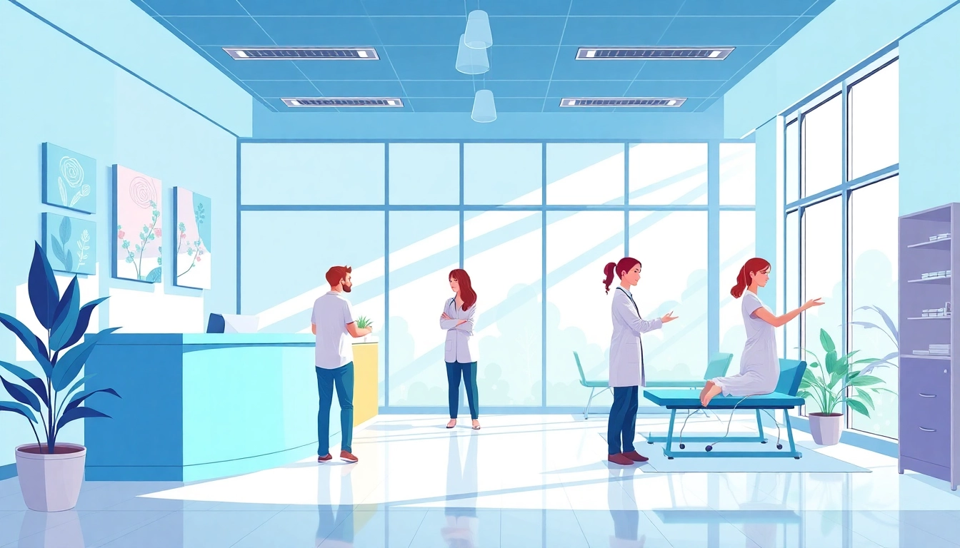 Engaged physiotherapy Edmonton experts assisting patients in a state-of-the-art clinic.