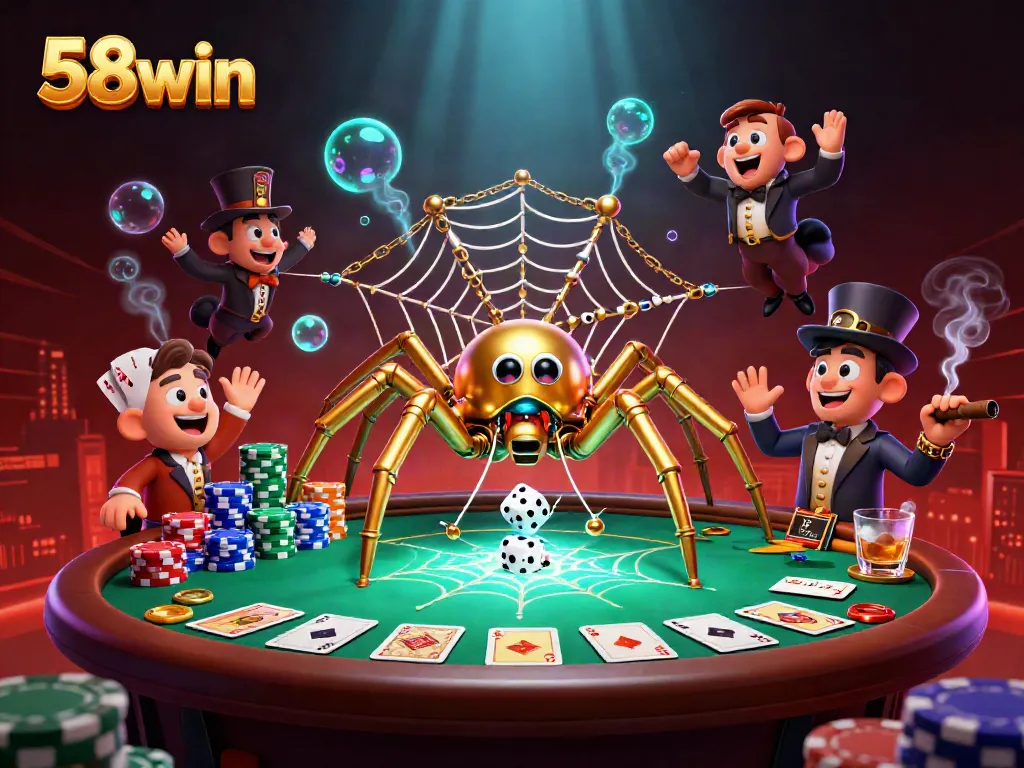 Experience the thrill of 58win's dynamic casino action with golden steampunk characters.