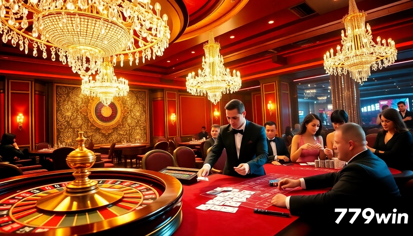 Experience the thrill of gambling at 789win with professional dealers and vibrant casino atmosphere.
