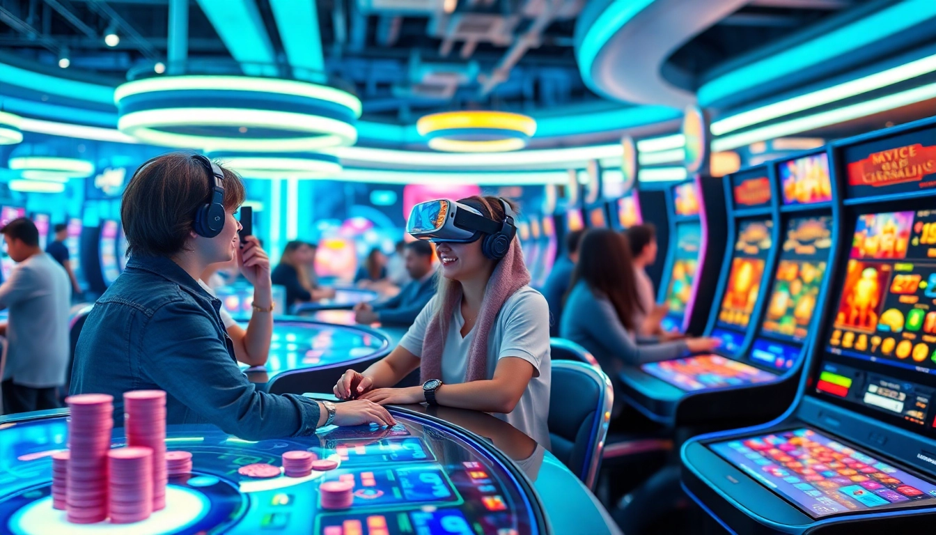 Explore new technology integrated into futuristic casino gaming experiences.