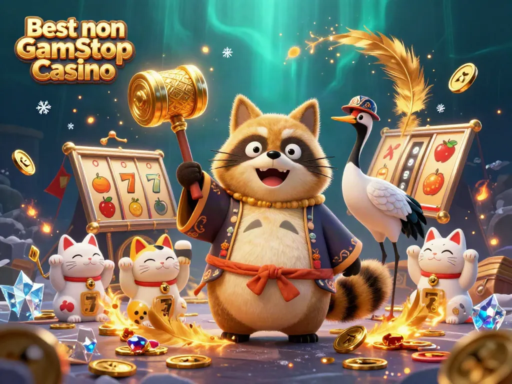 Join the fun at the Best non Gamstop Casino with vibrant characters and exciting slot elements