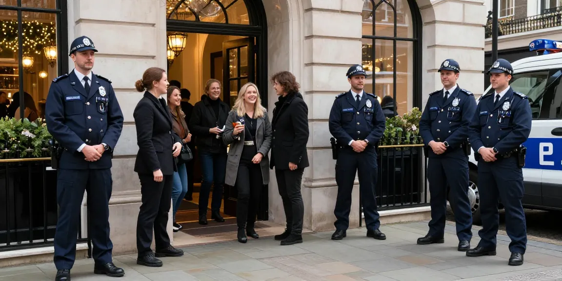 Trusted Private Security professionals monitoring a high-end event in London.