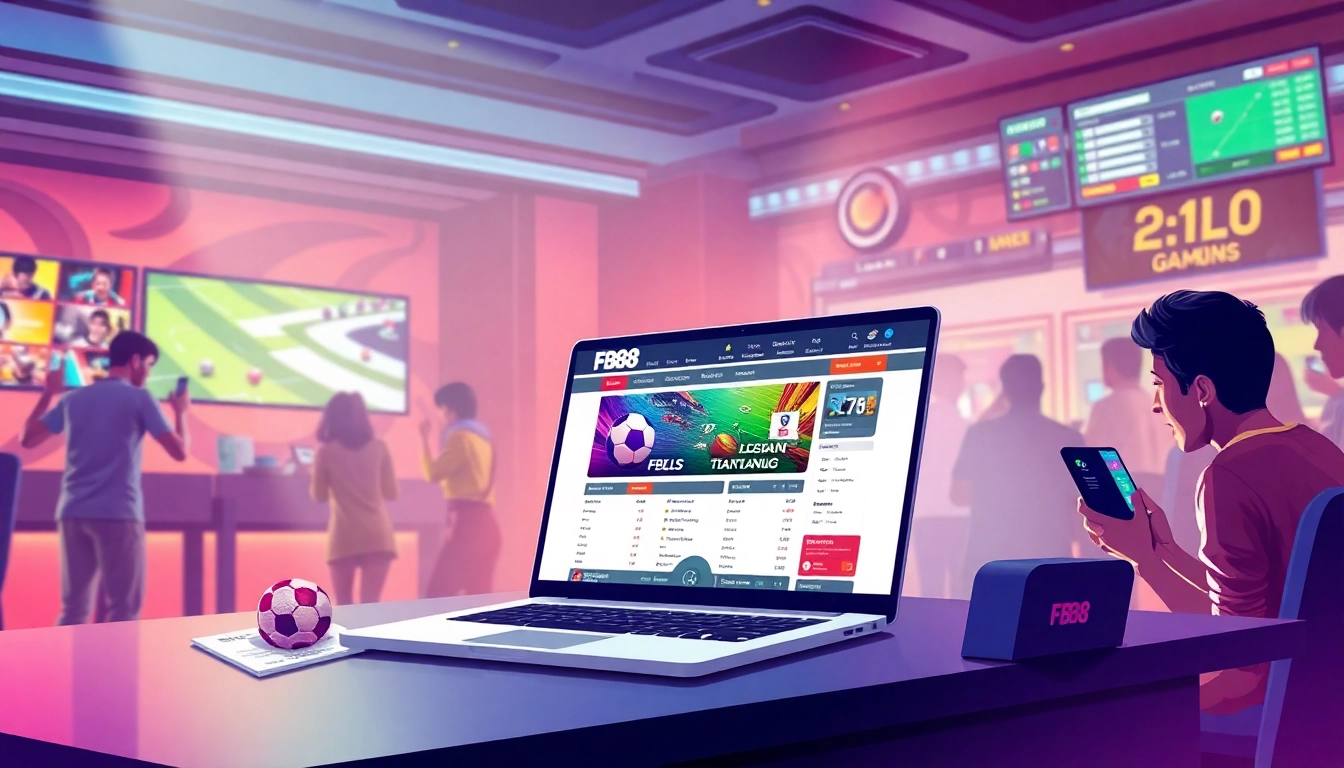 Discover an engaging view of the FB88 online betting platform showcasing exciting games and betting options.