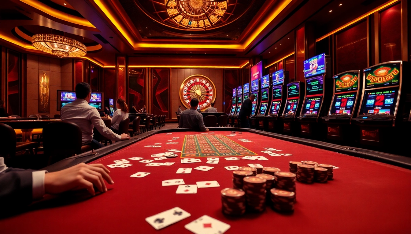 Experience the luxury of fly88 with vibrant casino games, cards, and roulette.