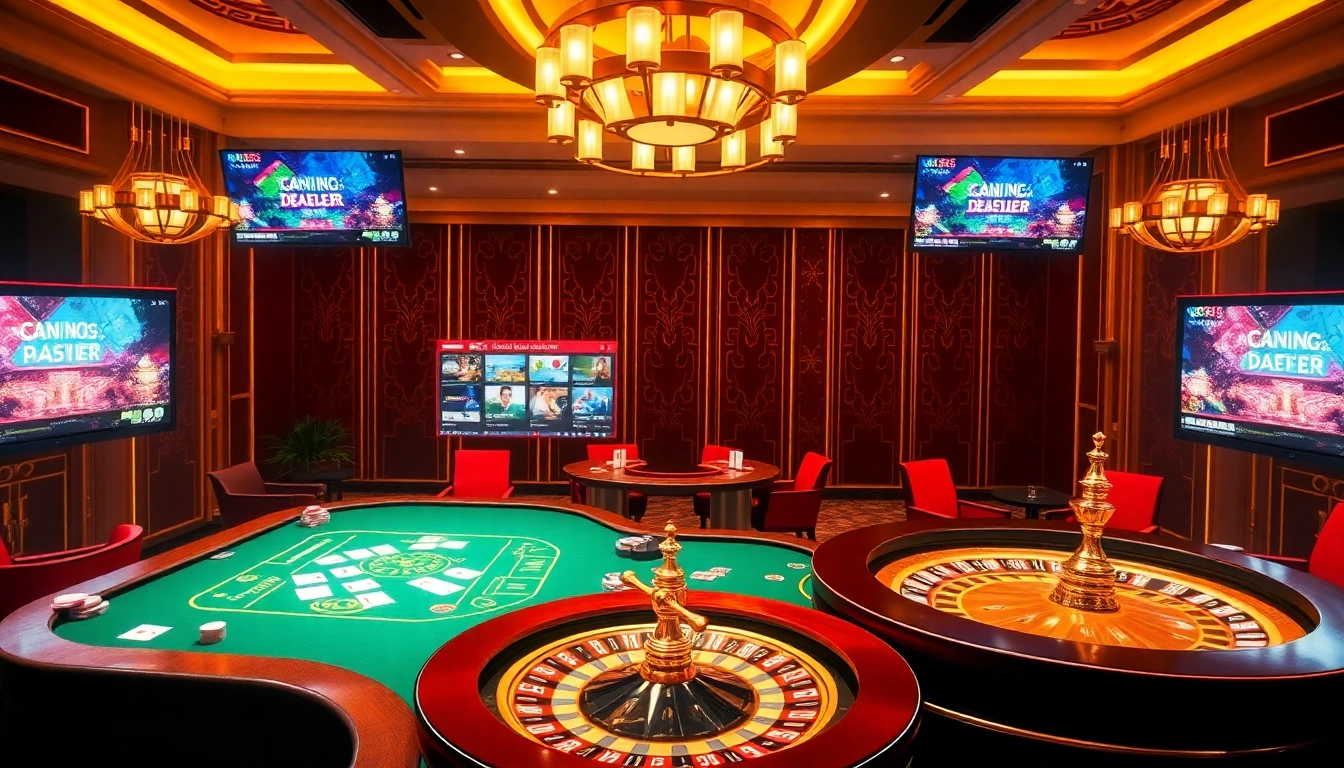 Engage in thrilling bets at EV88 đăng nhập, featuring luxurious casino tables and a modern online gambling interface.