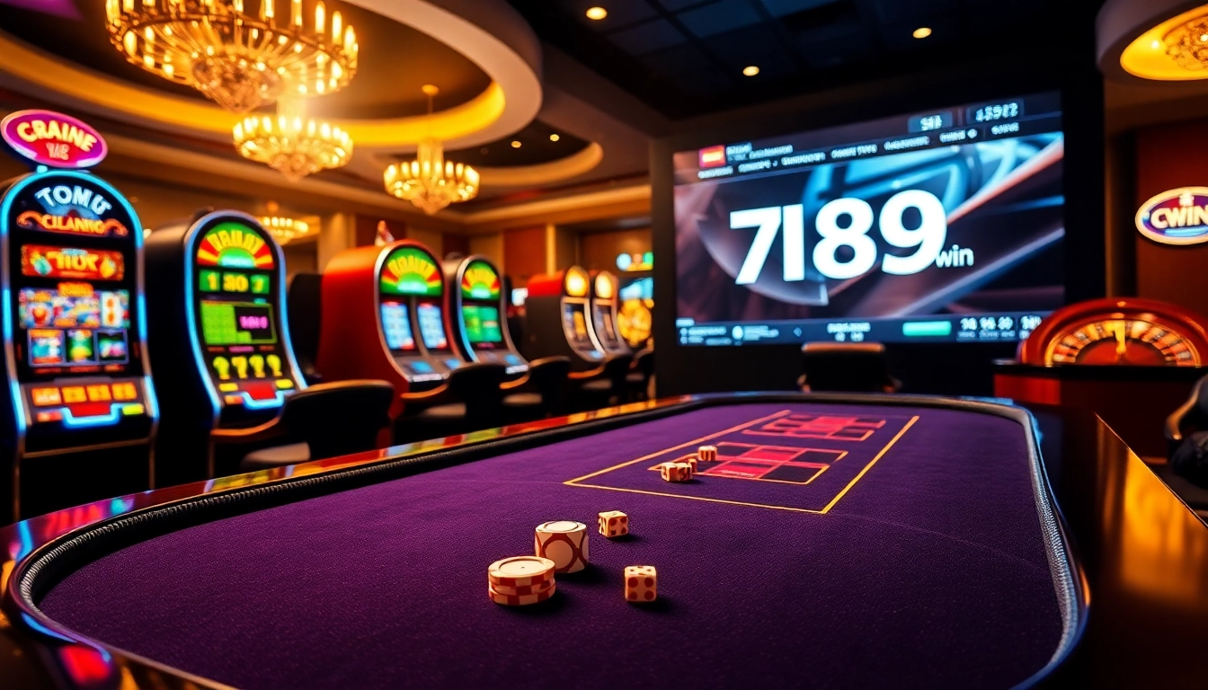 Experience the thrill of winning at 789 win casino with vibrant gaming elements.