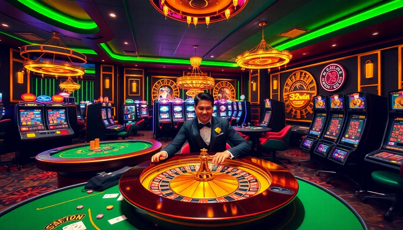 Experience the excitement of online gambling at 32win trang chu with vibrant casino games.