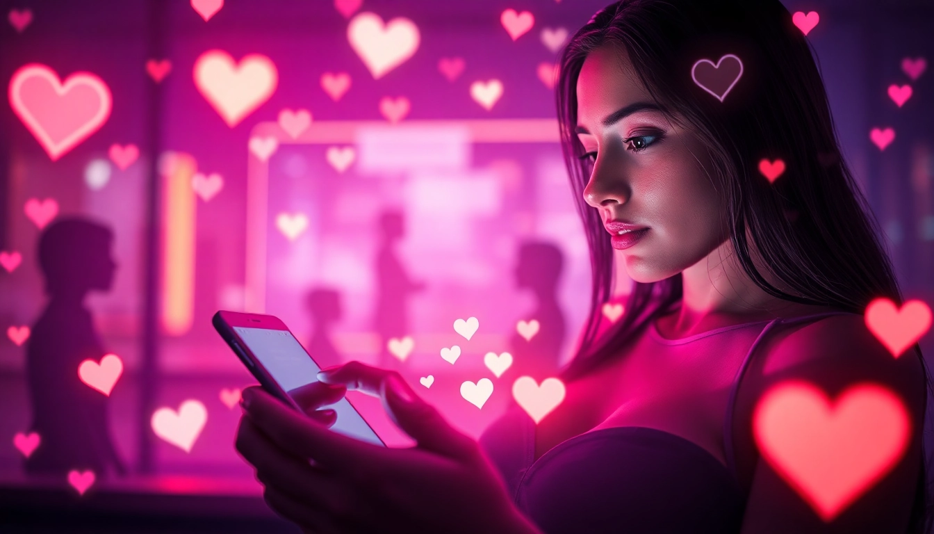 Engaging in ai sex chat with interactive characters in a vibrant digital setting.
