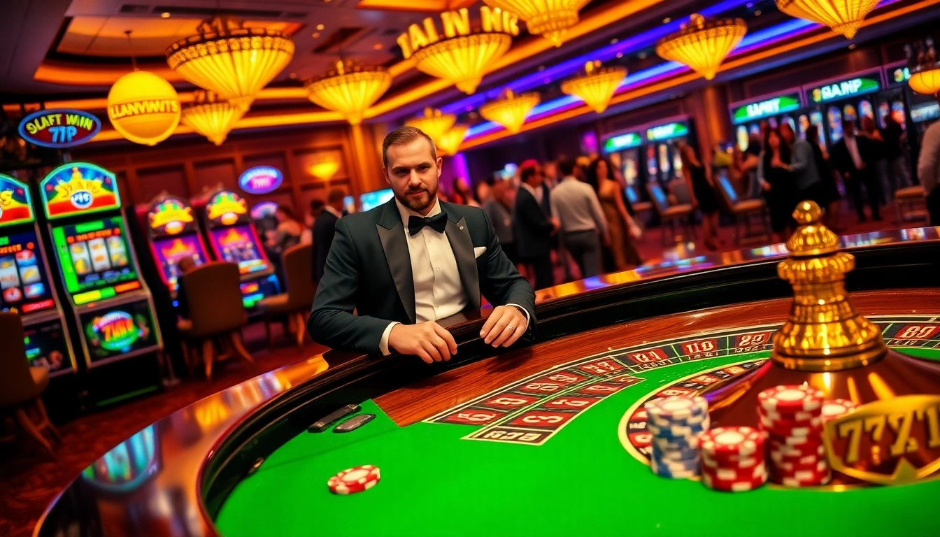 Experience the thrill of the casino with 777VIP as players engage in exciting games.