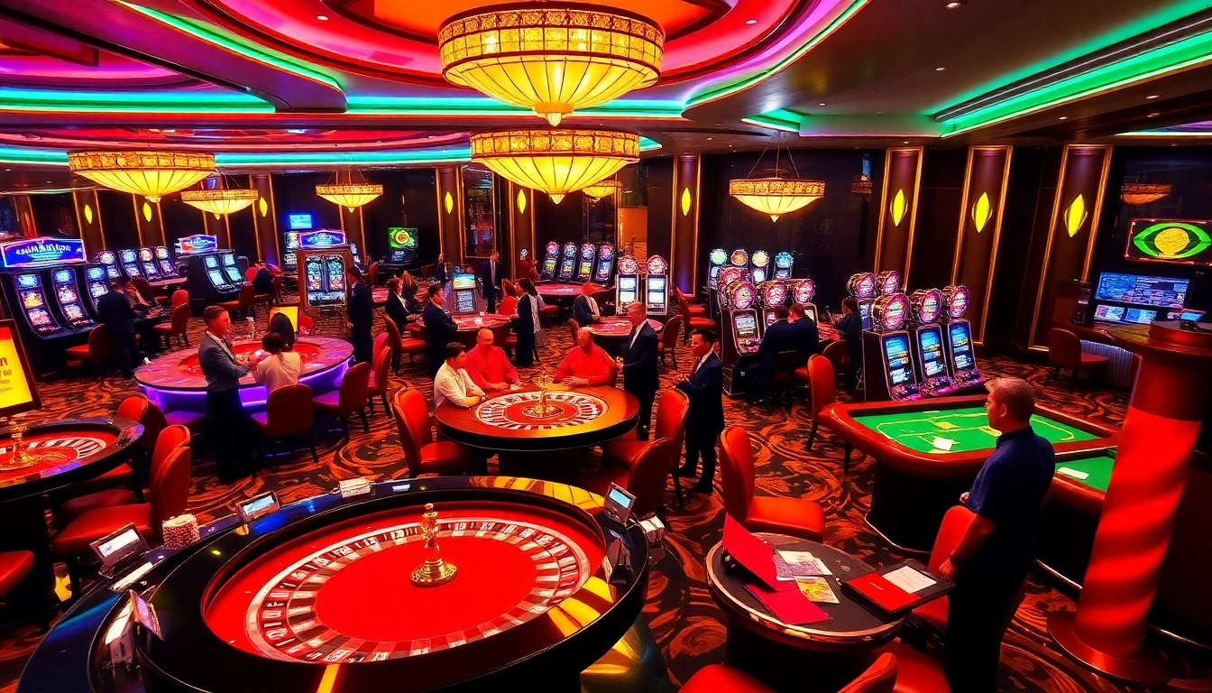 Experience the thrill of gaming at xx88casino.com with vibrant casino tables and engaging players.