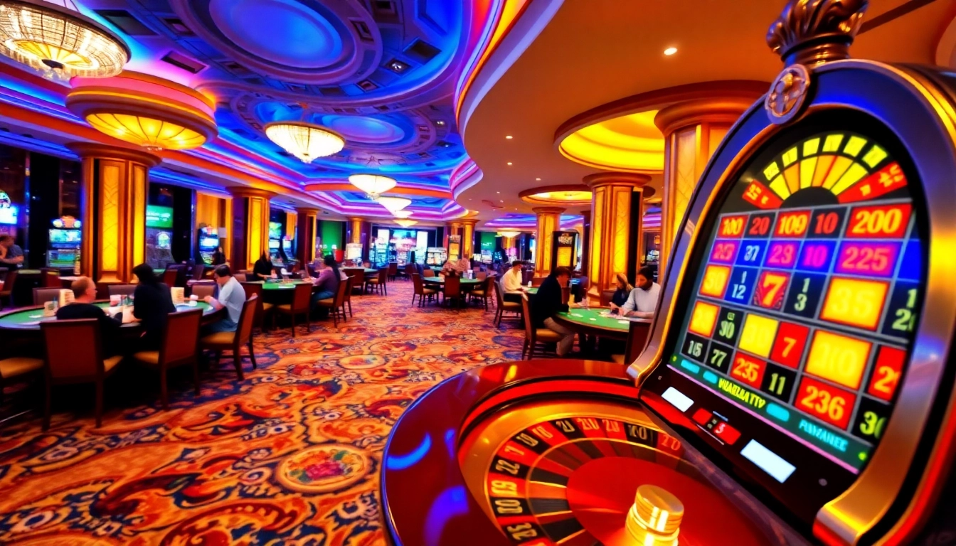 Experience luxury gambling at VUABAI9 with lively tables and exciting slot machines.