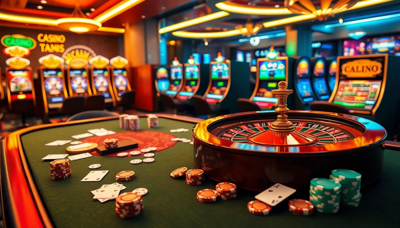 Experience high-stakes action at MM88, with vibrant games and thrilling casino tables under dazzling lights.