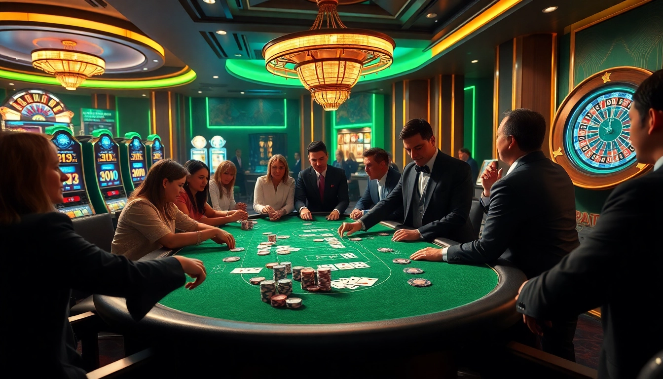 The excitement of gambling at the poker table, enhanced by the brand https://99win1.us.com/, showcasing vibrant chips and cards.