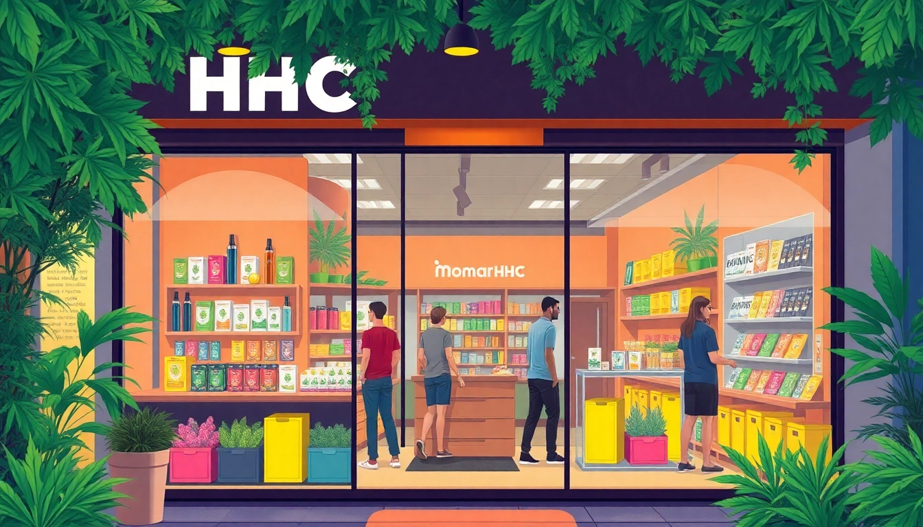 Explore premium moonbarguy hhc products displayed in an inviting retail space.