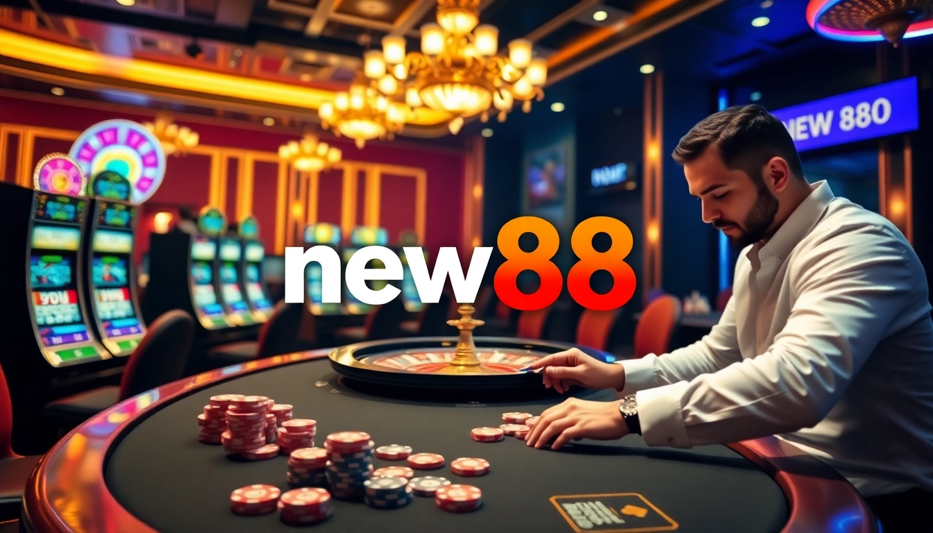 Experience thrilling gambling action at new88 with exciting tables and slots.