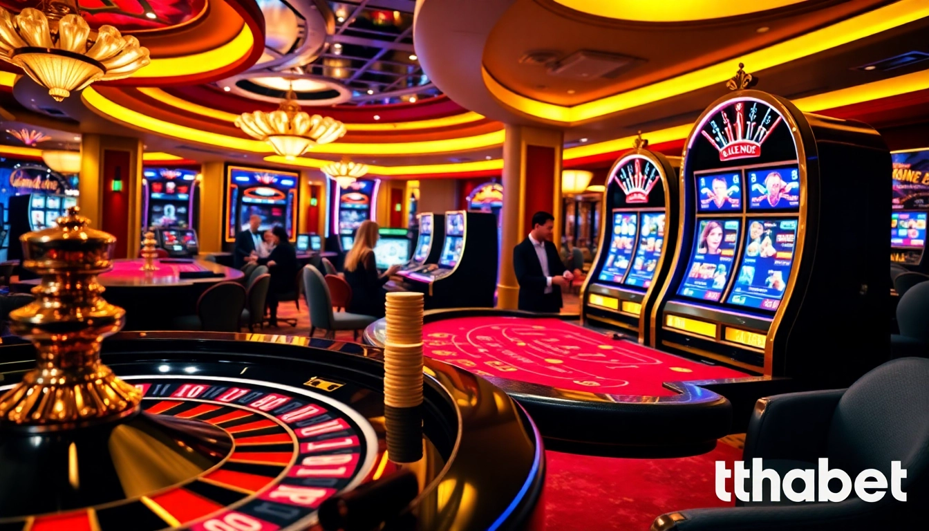 Experience thrilling gameplay at thabet with vibrant casino tables and exciting betting action.