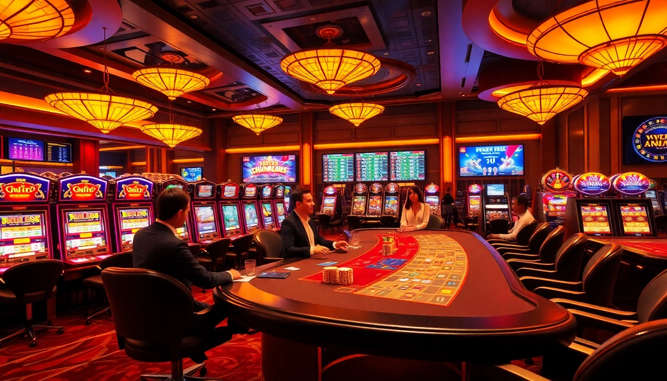 Nhà cái OK365 offers an engaging online casino experience with vibrant tables and thrilling game elements.