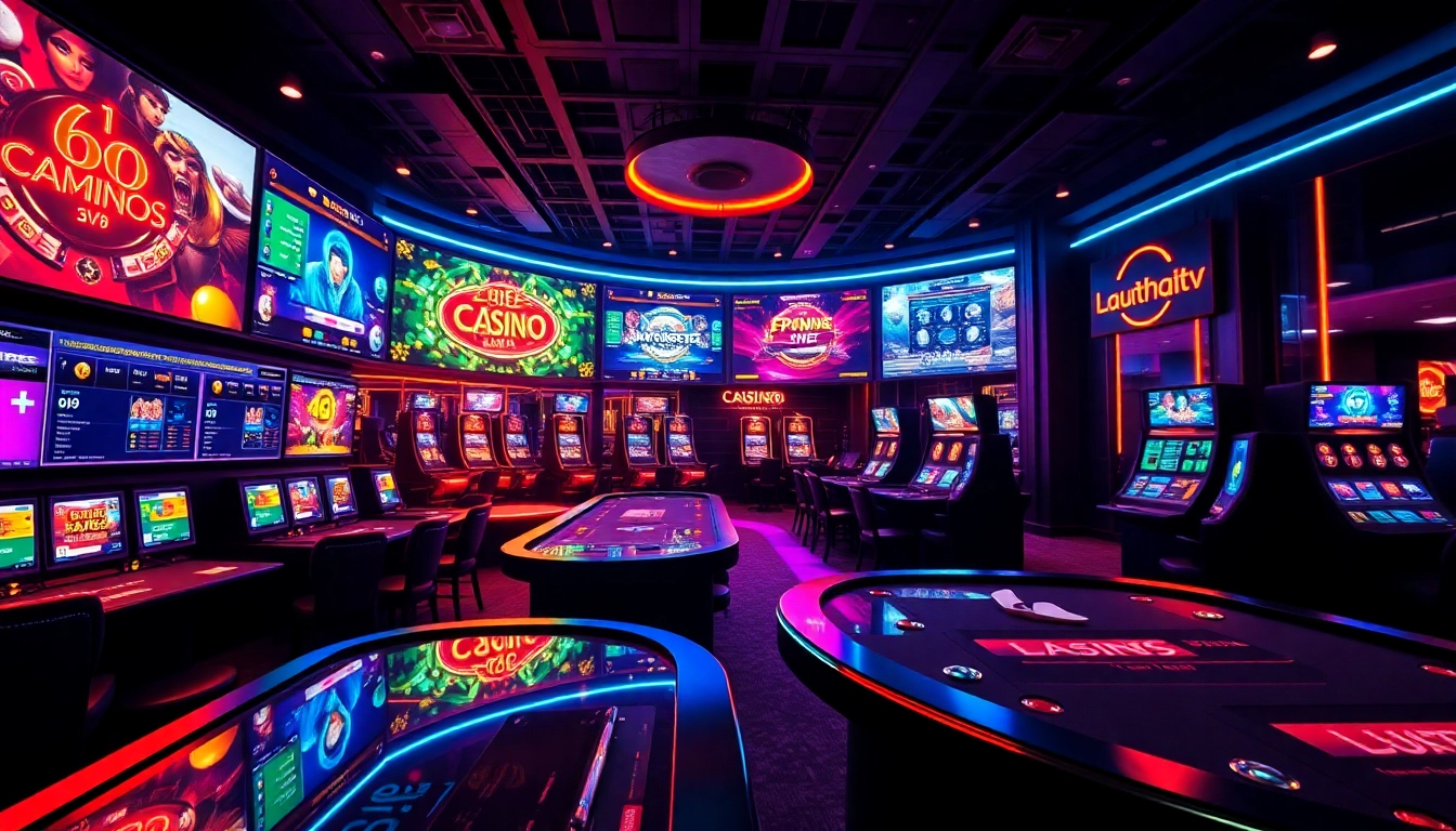 Exciting online casino experience with Lauthaitv, showcasing vibrant gaming and sports betting.