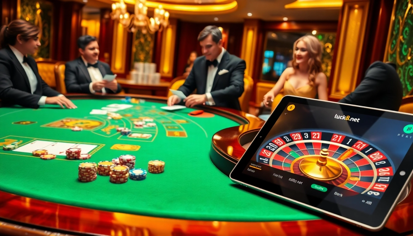 Trải nghiệm lối chơi hấp dẫn trên https://luck8.net khi người chơi tham gia tại bàn casino sang trọng.