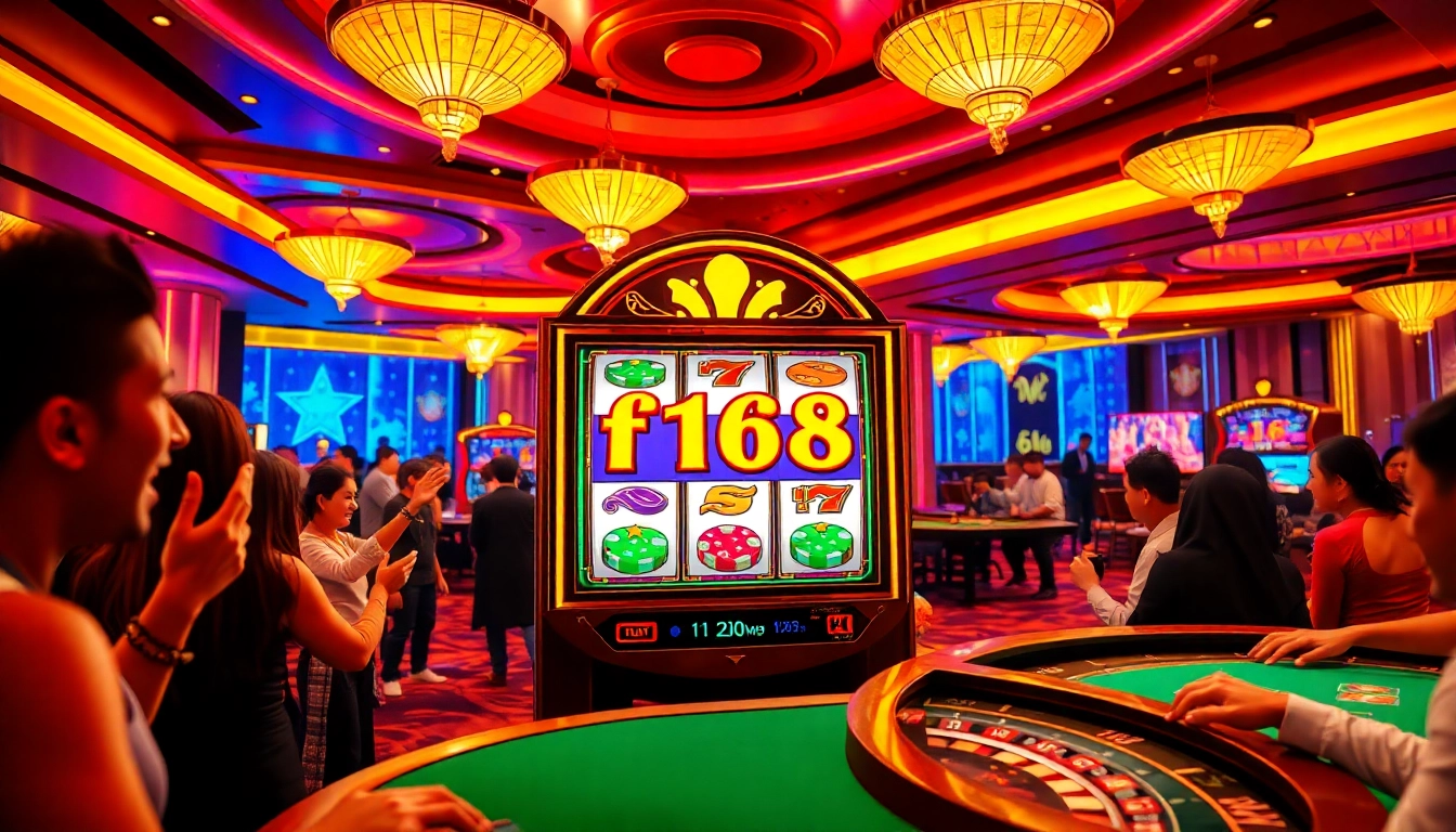 Experience the thrill of f168 nổ hũ with exciting slot machines and vibrant casino atmosphere.