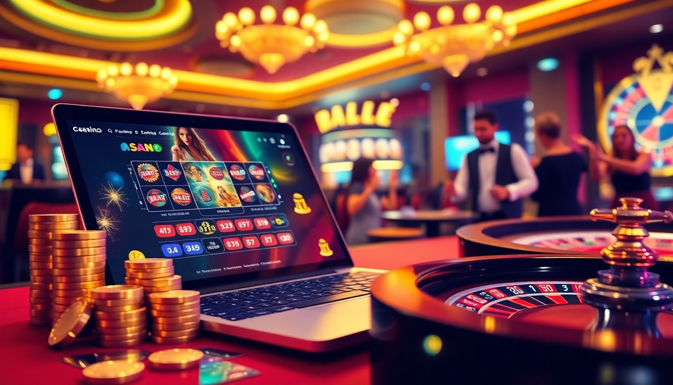Experience thrilling gameplay at https://jun886.dev/ with vibrant casino elements like poker chips and roulette.