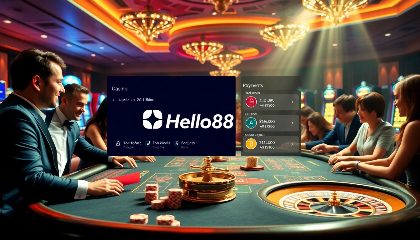 Players winning at a modern online casino interface featuring https://hello88s.com.co/ with vibrant games and payment options.