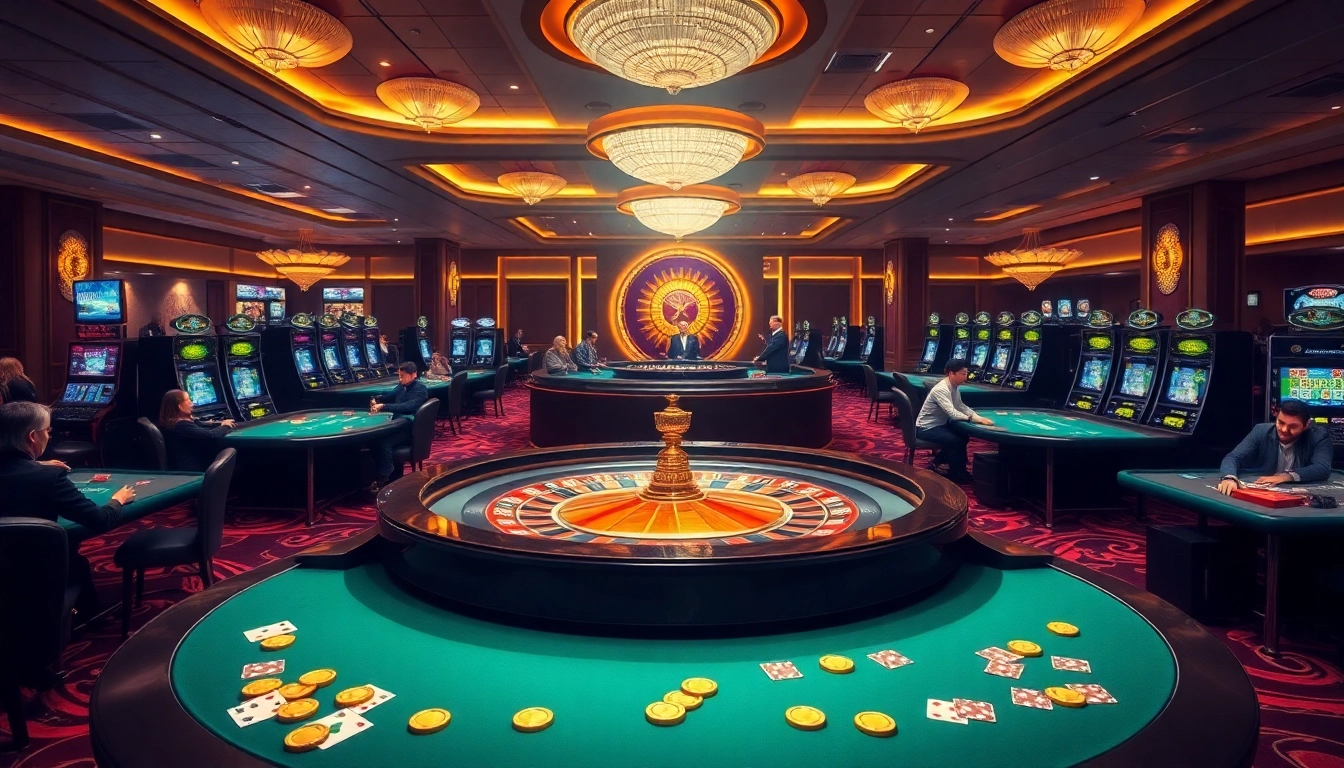 SODO66 players engaging with vibrant casino games, rich visuals of roulette and poker for an immersive gambling experience.