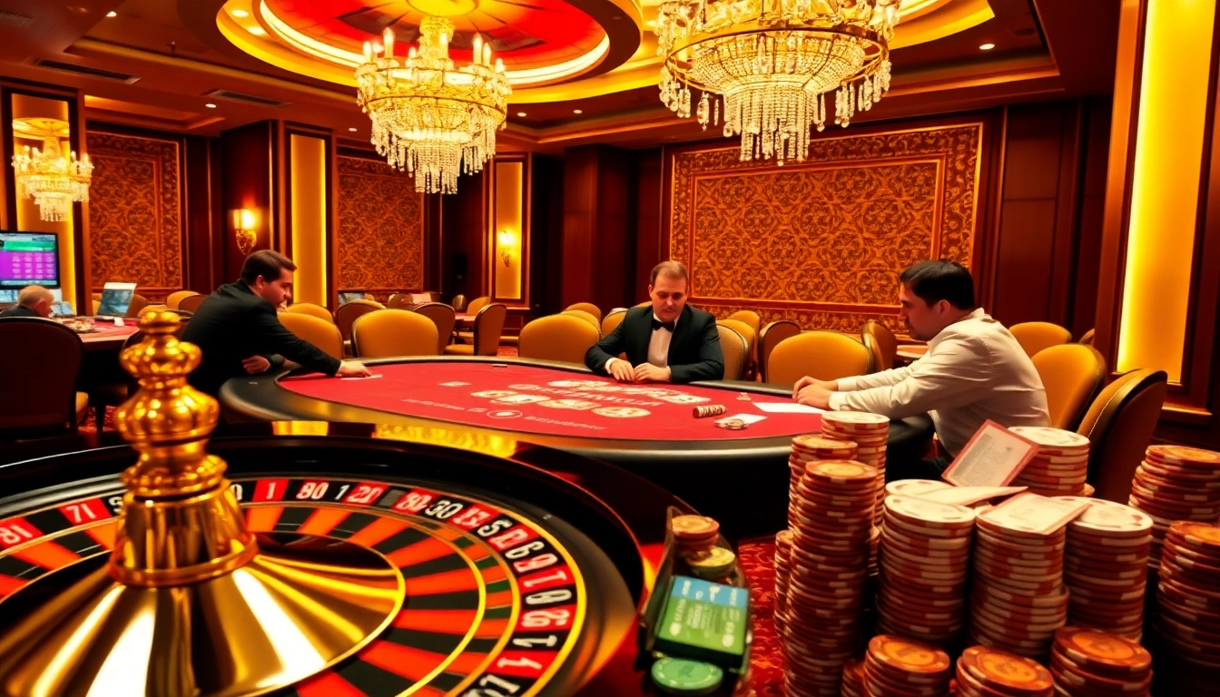 Experience thrilling gameplay at kwin com's vibrant casino setting with professional poker players.