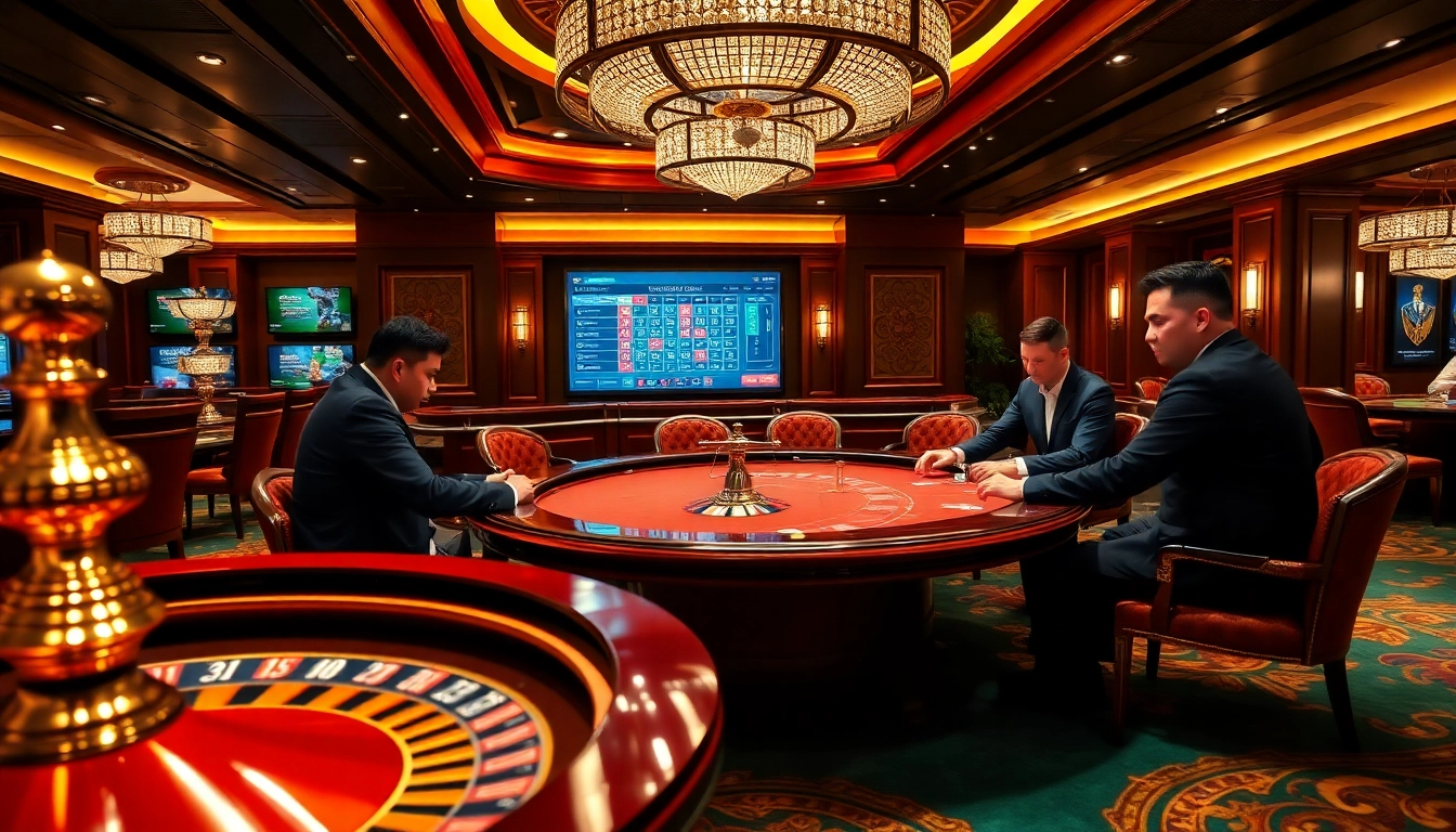 Experience the thrill of PS 99 gaming at a luxurious poker table in a vibrant casino.