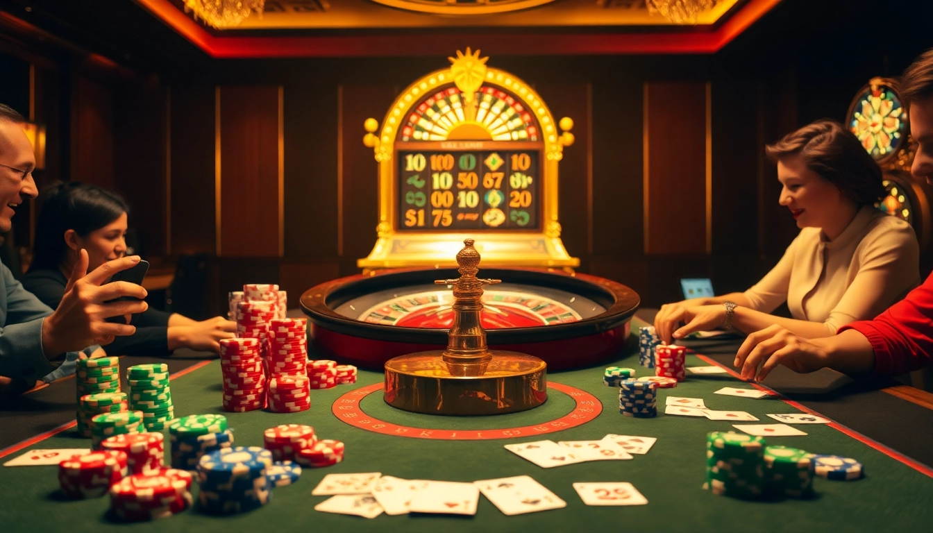 Experience thrilling moments at fun79 casino tables with vibrant poker chips and engaging games.