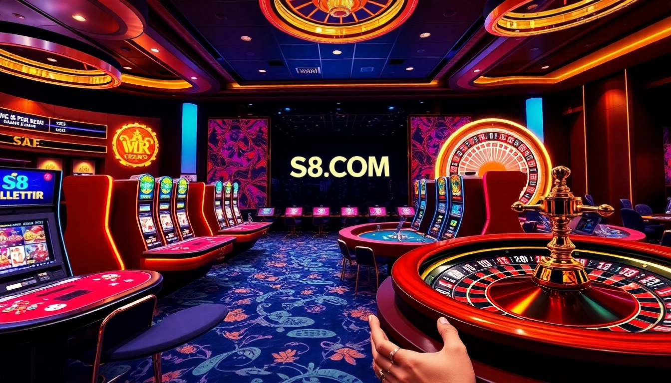 Experience online gaming thrills at S8.COM with lively casino action and vibrant visuals.