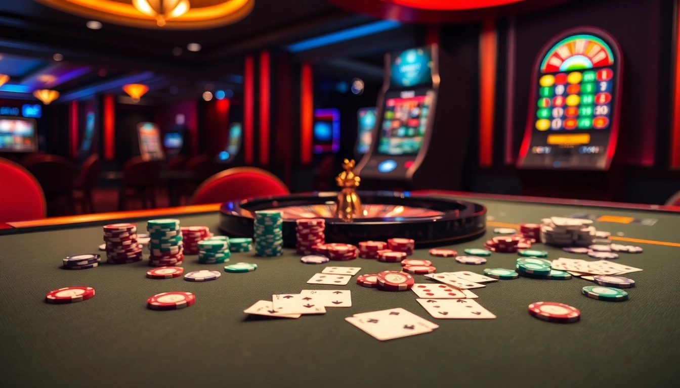 Experience the thrill of gaming at okfun with vibrant tables and engaging roulette.